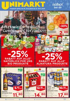 Unimarkt Flugblatt ab 03.12.2025 gültig