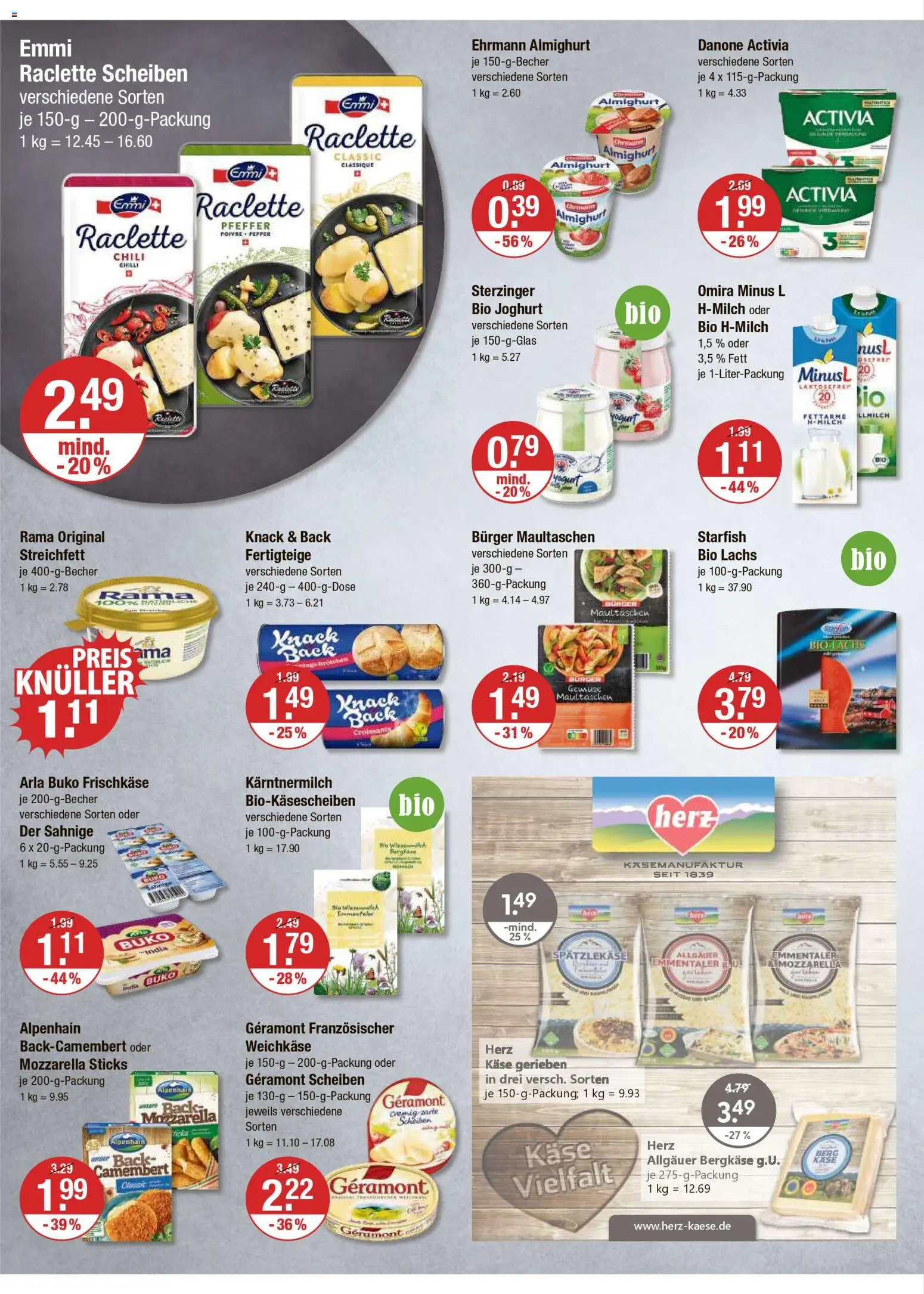 V-Markt - Hallertau/Oberpfalz – gültig ab 04.12.2025 | Seite: 6 | Produkte: Activia, Geramont, Rama, Joghurt