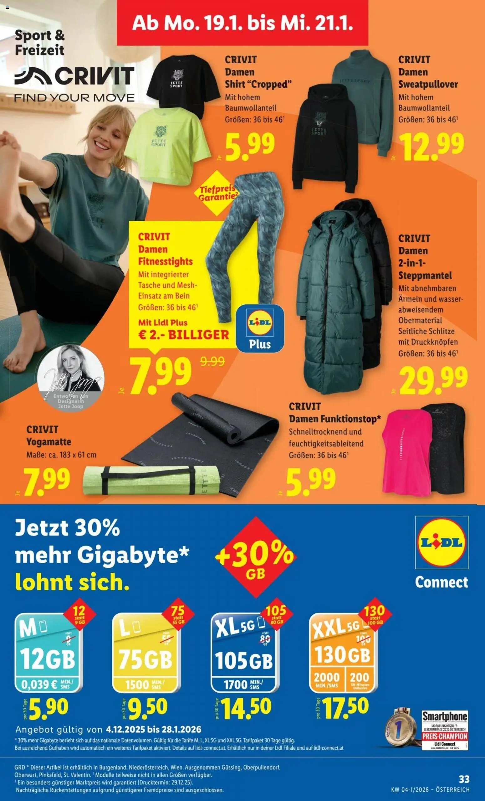 Lidl Flugblatt gültig ab 15.01.2026 | Seite: 22 | Produkte: Wasser, Smartphone, Tasche