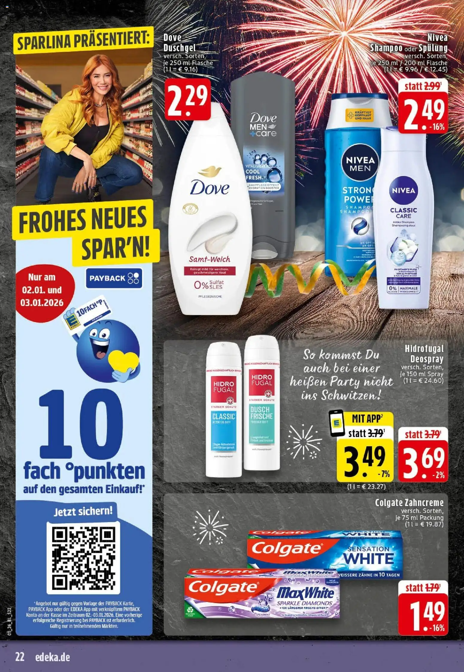 Edeka prospekt Westerkappeln	 – gültig ab 28.12.2025 | Seite: 22 | Produkte: Duft, Shampoo, Deodorant, BH