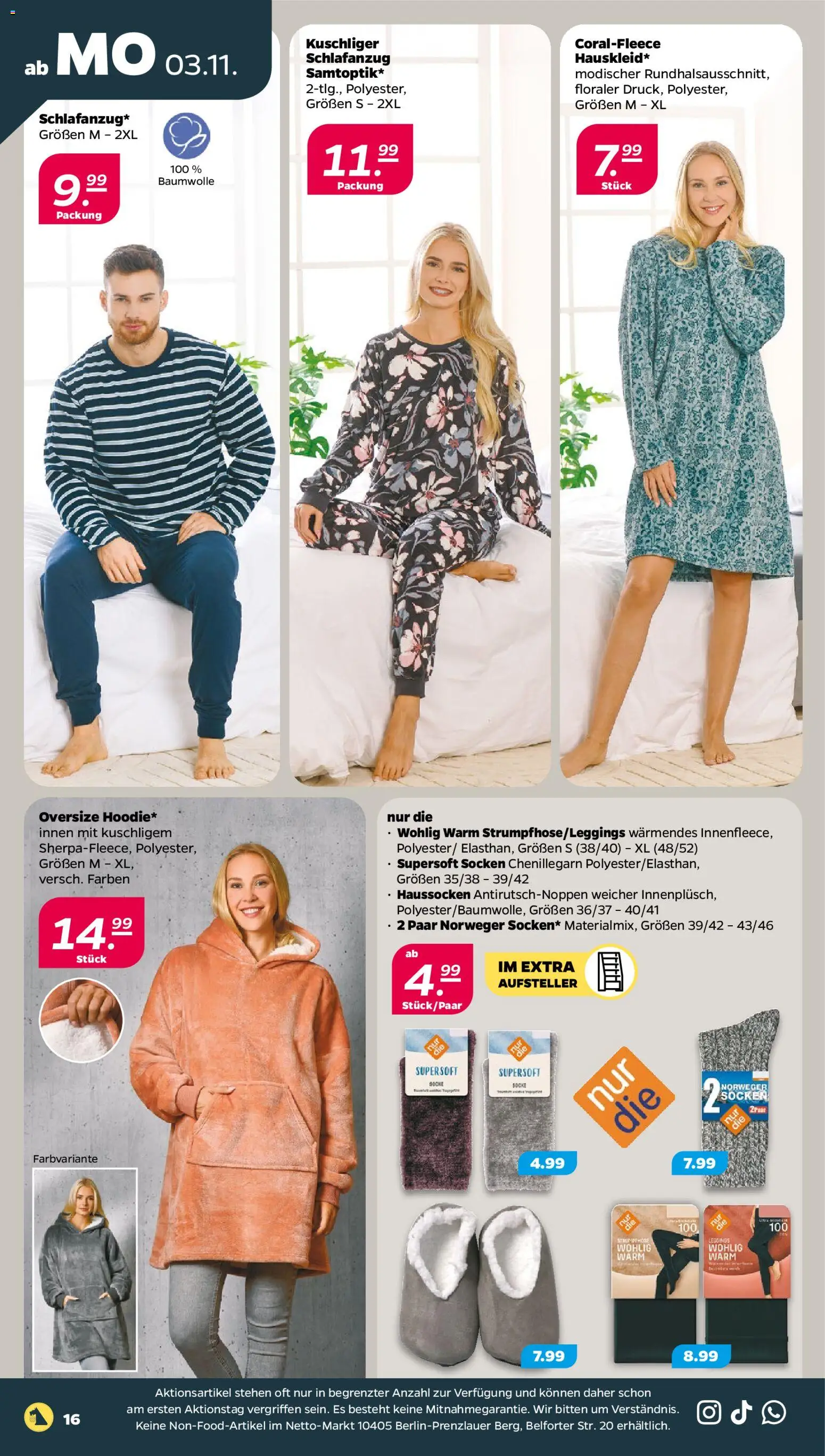 Netto Prospekt 	 – gültig ab 02.11.2025 | Seite: 18 | Produkte: Socken