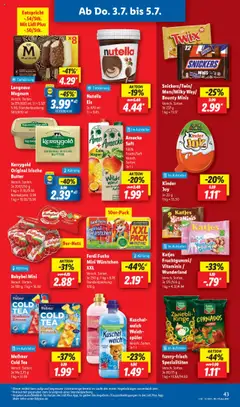 Lidl - Sachsen, Hessen - gültig ab dem 30.06.2025 | Seite: 63 | Produkte: Kuschelweich, Nutella, Babybel, Chips