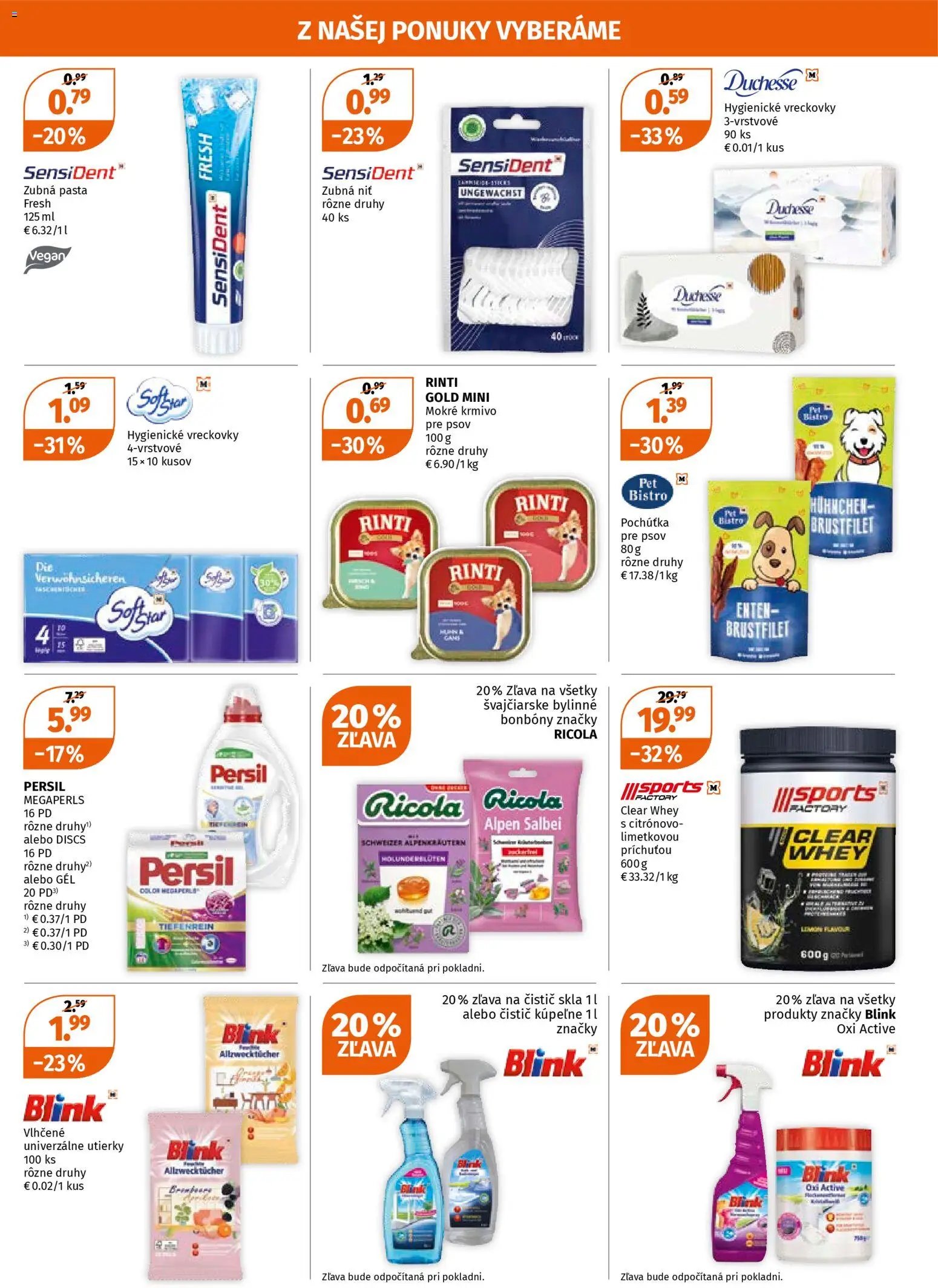 Nové Müller akcie – leták je platný od 08.01.2026 | Strana: 3 | Produkty: Persil, Zubná pasta