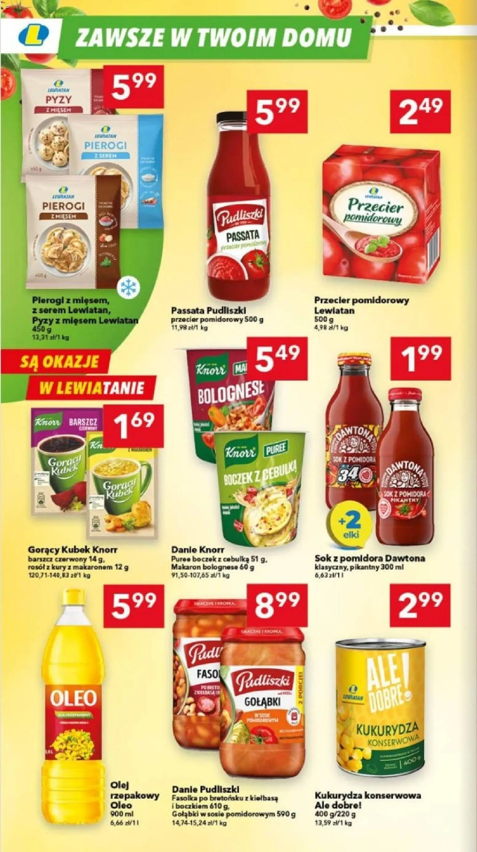 Lewiatan gazetka - Szczecin od 15.01.2026 | Strona: 4 | Produkty: Kiełbasa, Pierogi, Boczek, Sok