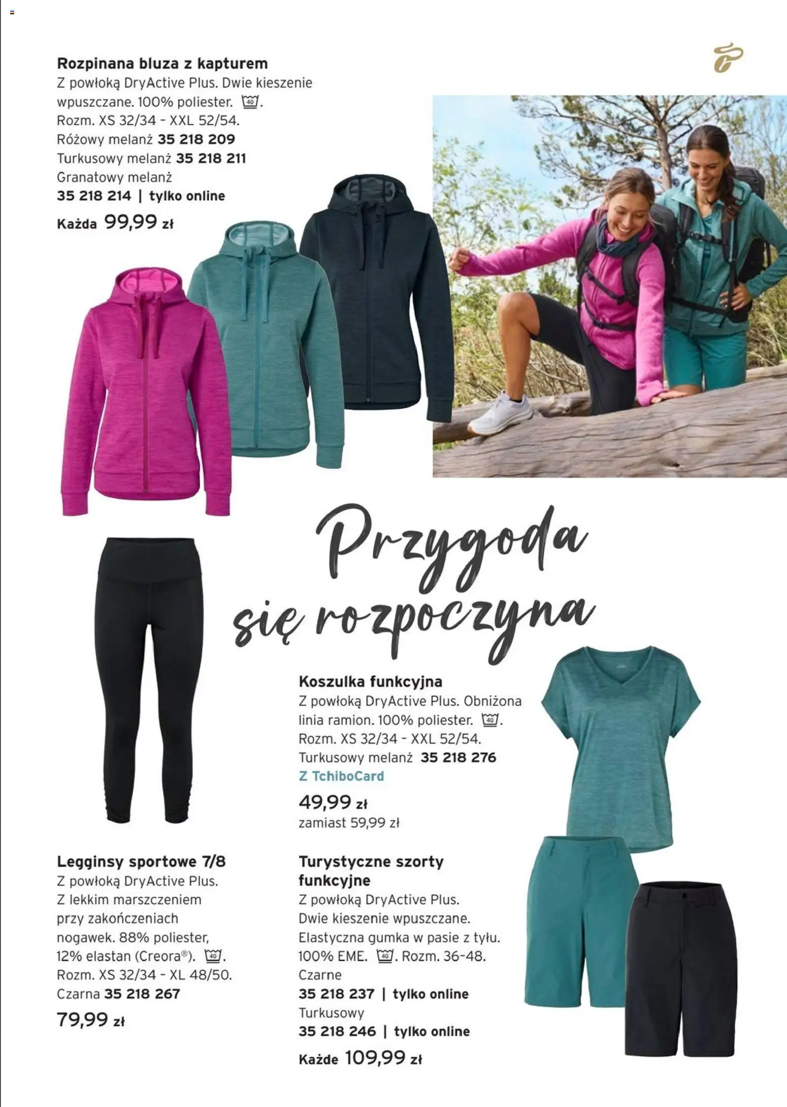 Tchibo promocje od 14.04.2026 | Strona: 3 | Produkty: Szorty, Bluza z kapturem, Legginsy