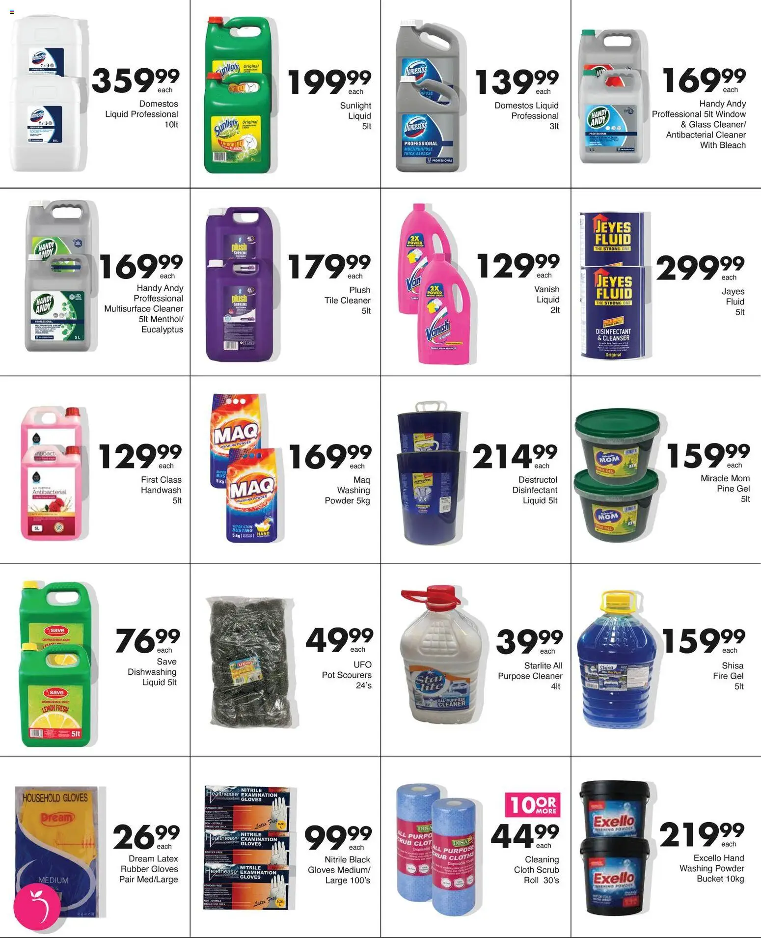 New Save catalogue – valid from 23.03.2026 | Page: 24 | Products: Handwash, Disinfectant, Washing powder, Lemon