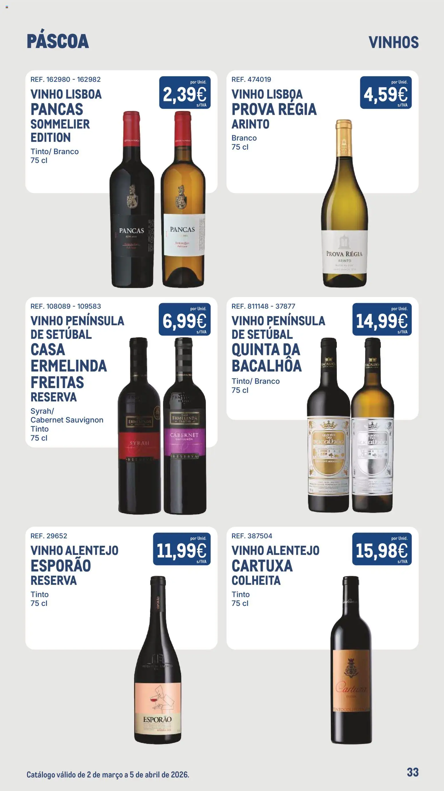 Makro - Especial Páscoa │ válido de 02.03.2026 | Página: 33 | Produtos: Vinho