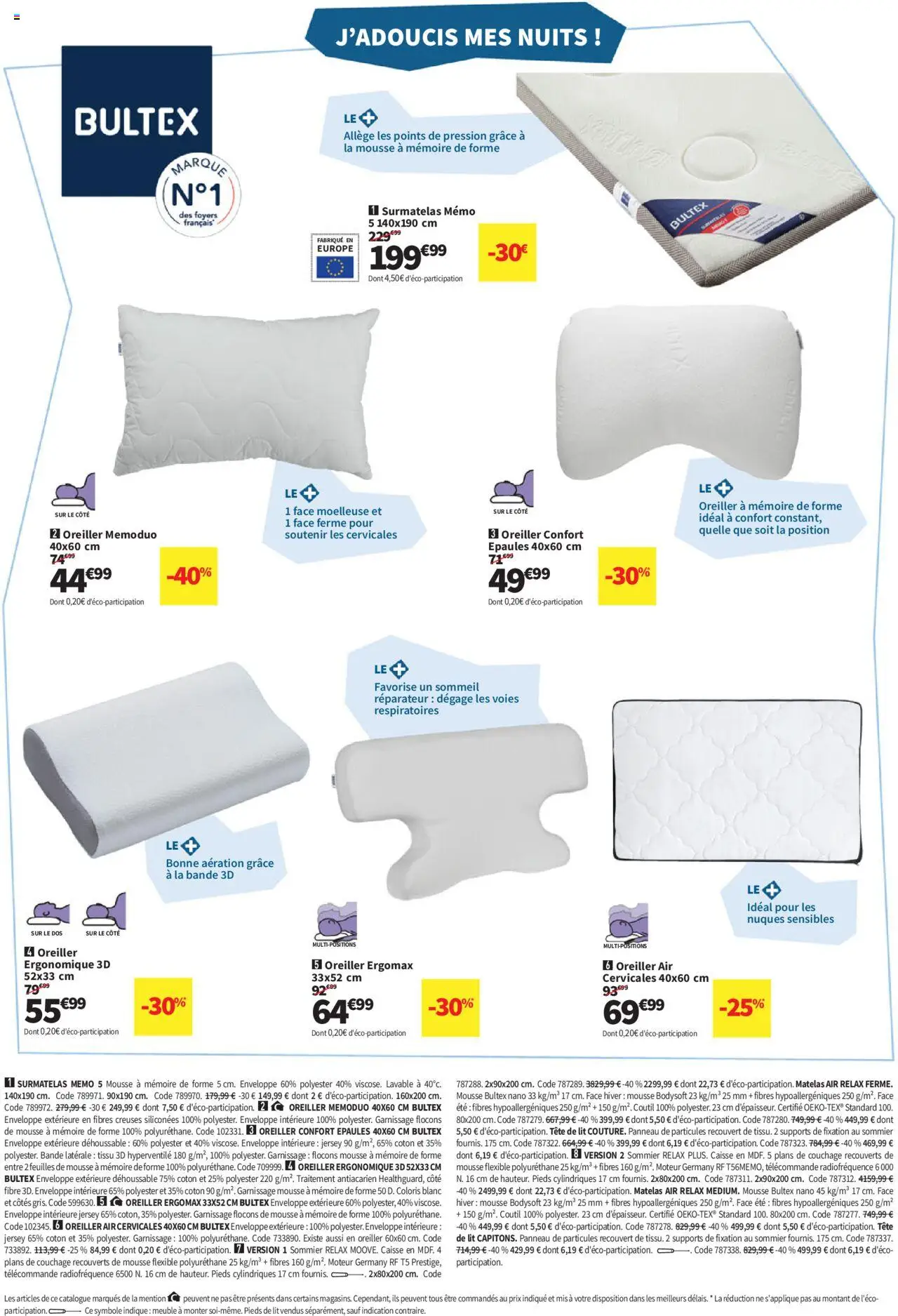  | Page: 20 | Produits: Surmatelas, Tête de lit, Lit, Télécommande