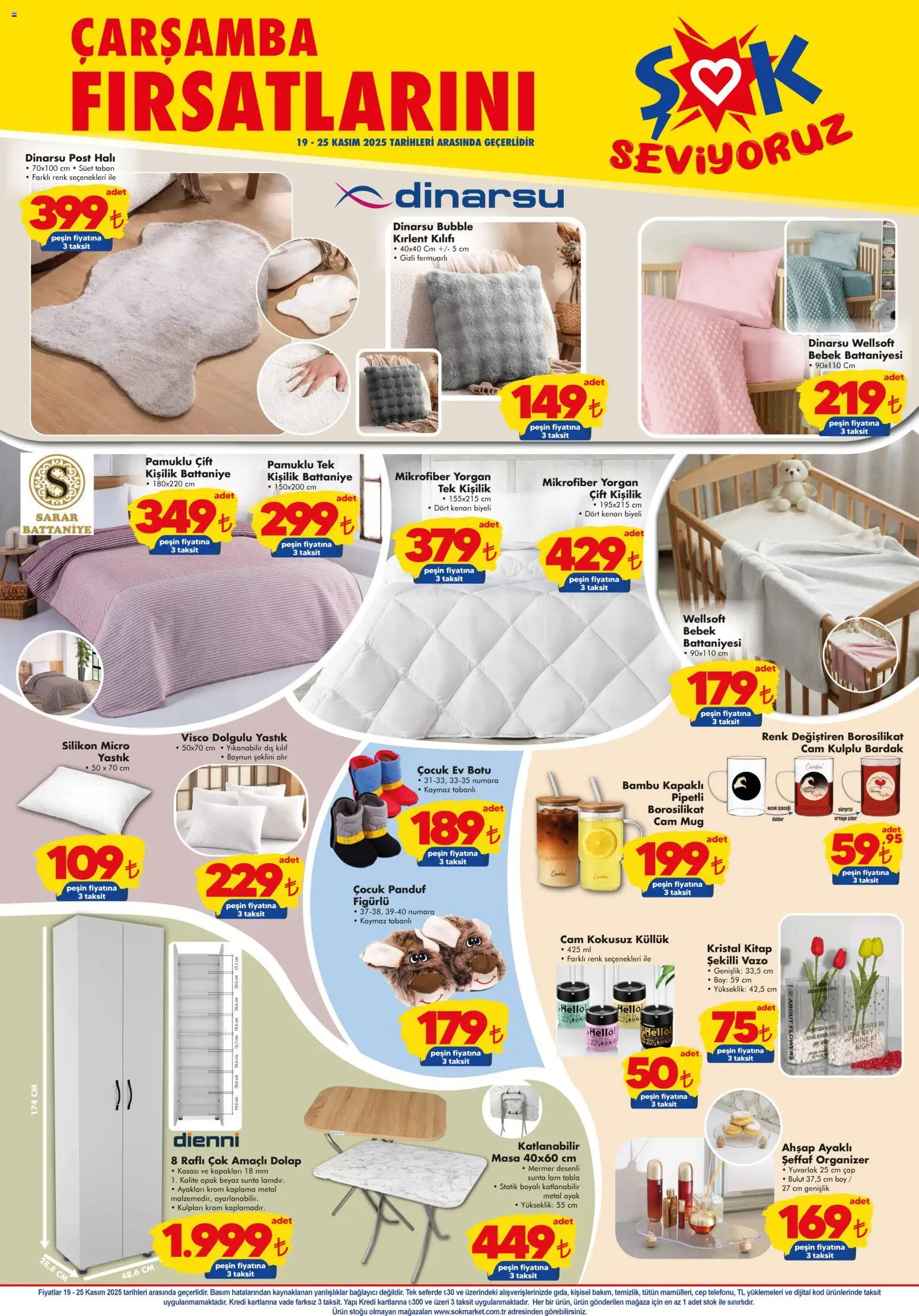 Şok Market aktüel ürünler kataloğu yayımlandı! Bu hafta 19 - 25 Kasım 2025 günü Şok Market indirimli ürünleri