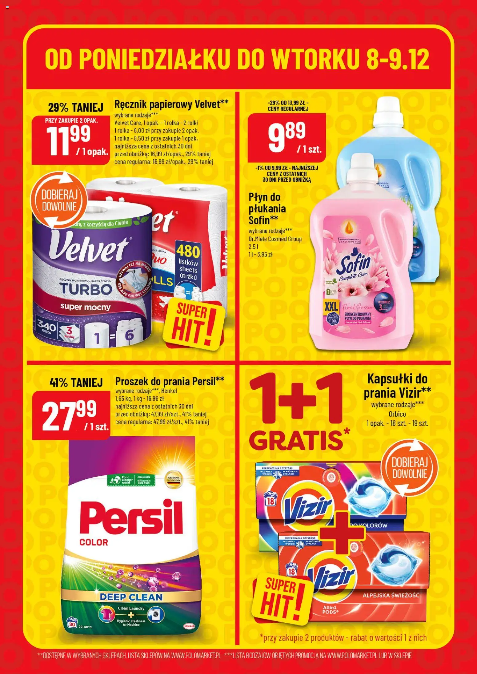 POLOmarket Gazetka - Super Hity od 08.12.2025 | Strona: 6 | Produkty: Persil, Proszek do prania, Ręcznik papierowy, Proszek do prania Persil