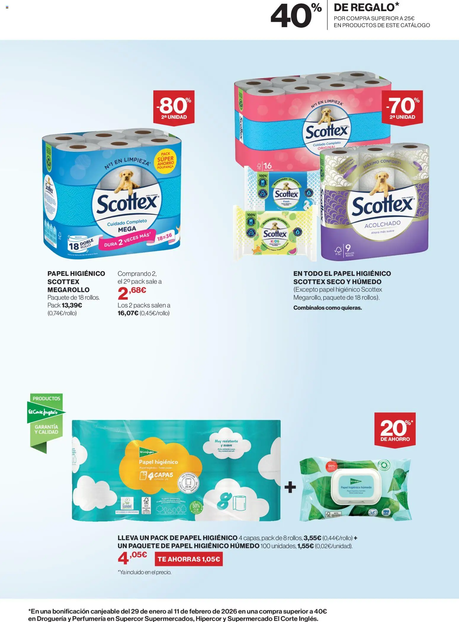 Supercor Canarias │ válido desde el 07.01.2026 | Página: 13 | Productos: Papel higienico, Té