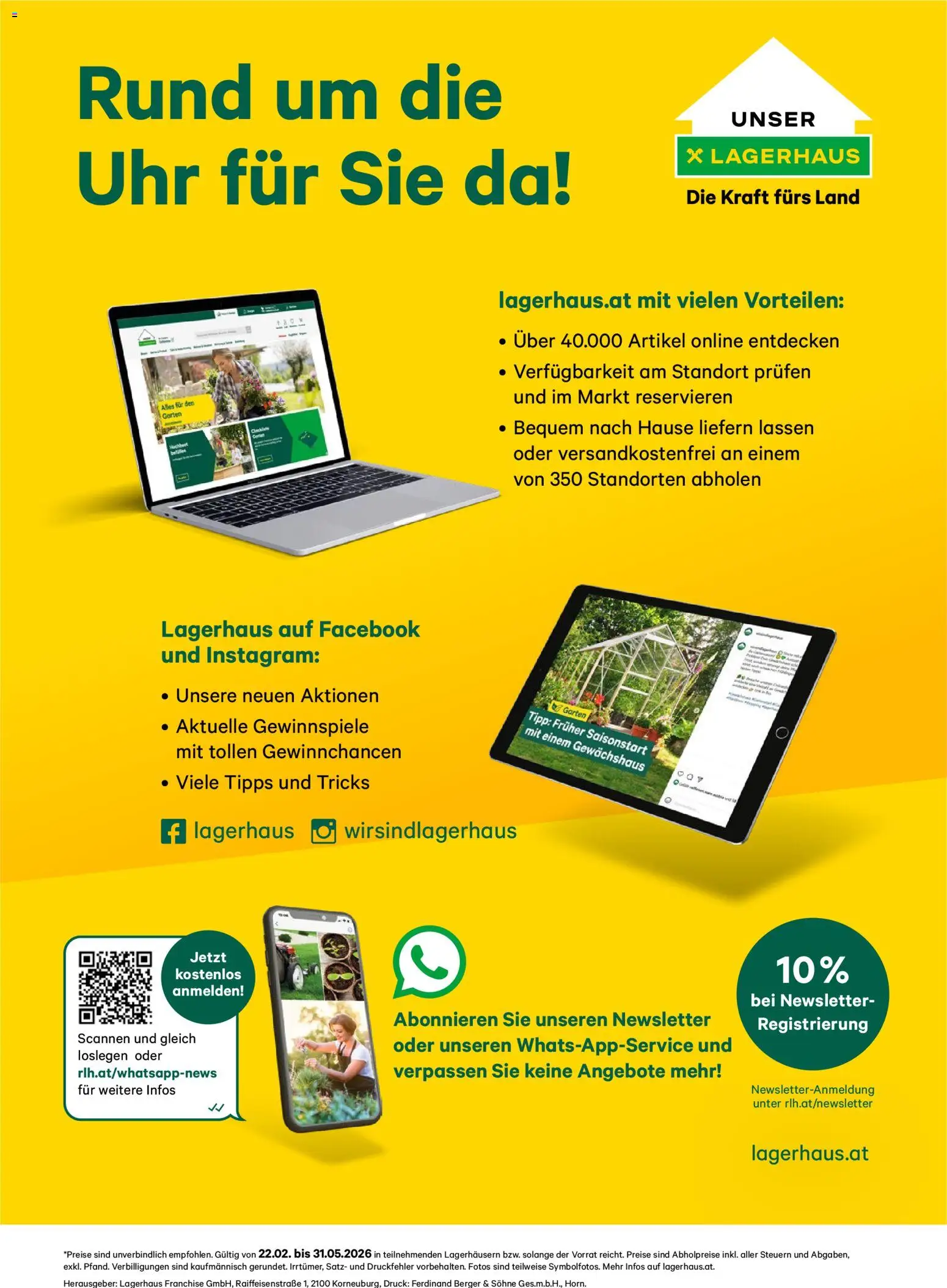 Lagerhaus  Garten und Freizeit Katalog 2026 gültig ab 22.02.2026 | Seite: 200 | Produkte: Uhr