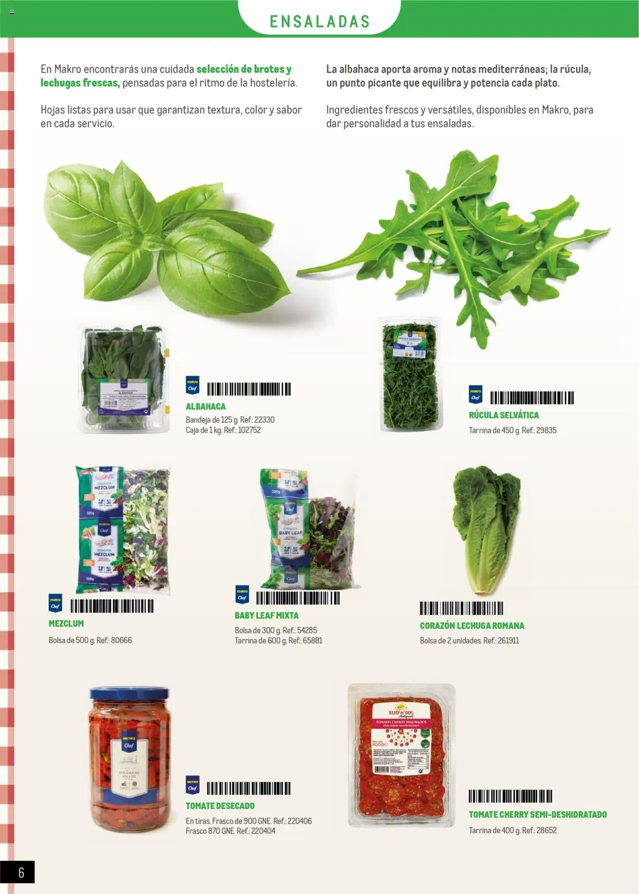 Makro - Restaurantes Italianos │ válido desde el 01.05.2025 | Página: 6 | Productos: Tomates, Μαξιλάρι λαιμού, Bolsa, Caja