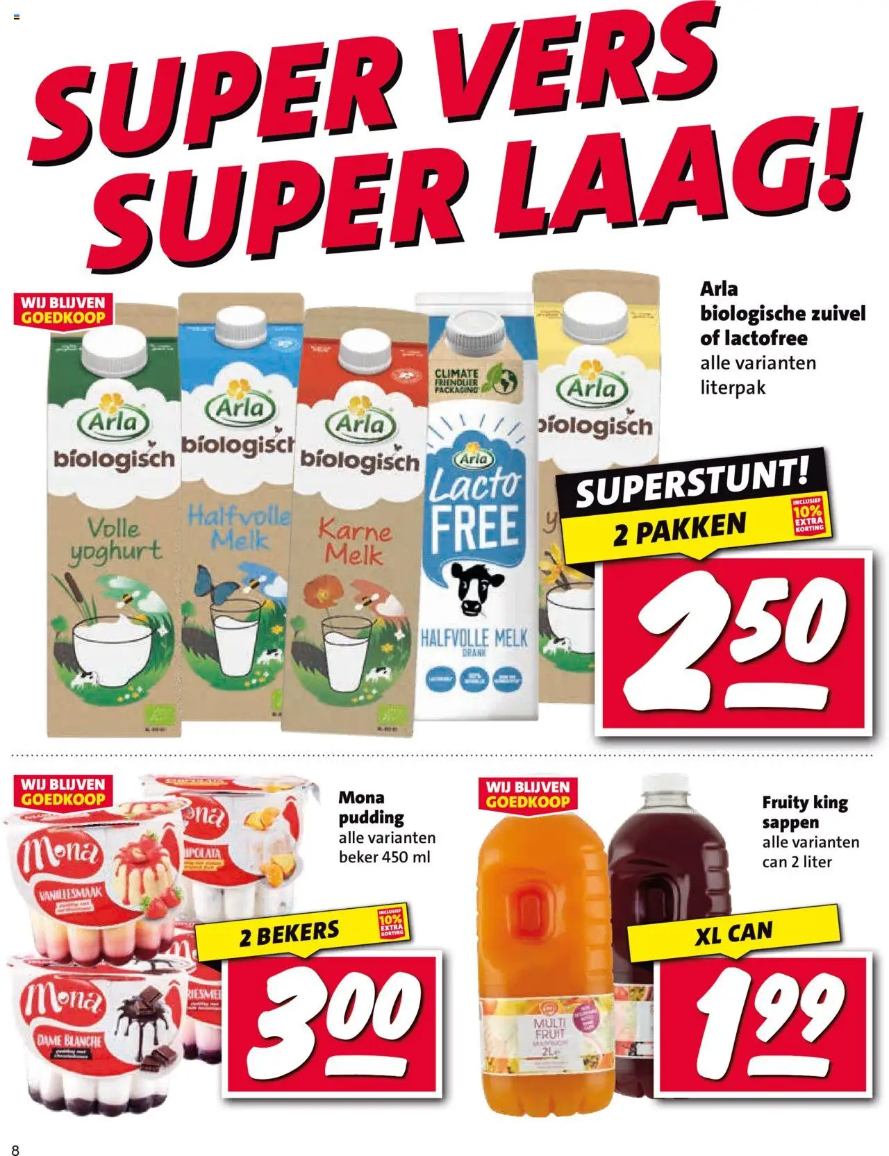  | Pagina: 8 | Producten: Zuivel, Beker, Halfvolle Melk, Pudding