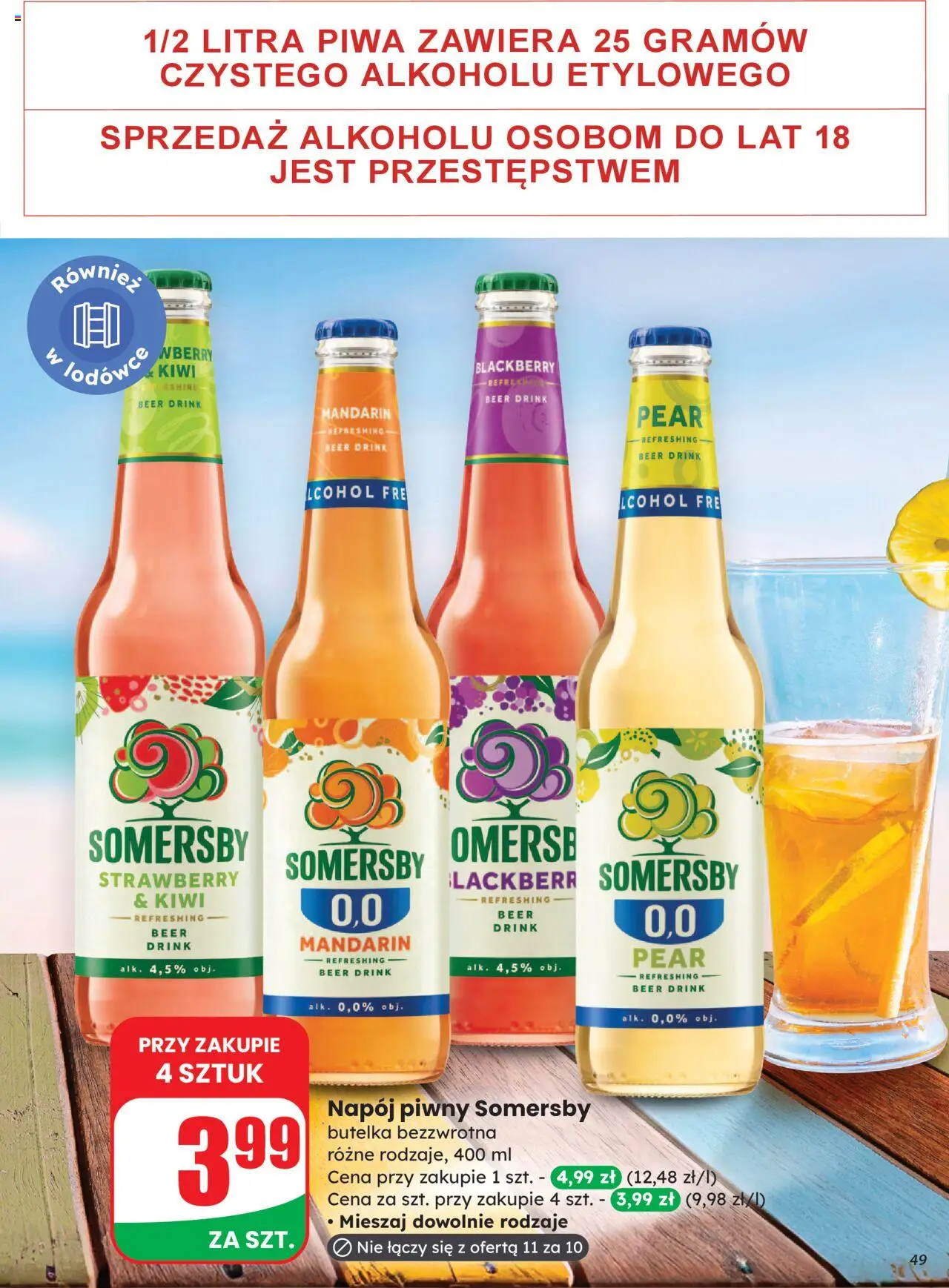 Dino Gazetka od 27.08.2025 | Strona: 49 | Produkty: Somersby, Kiwi