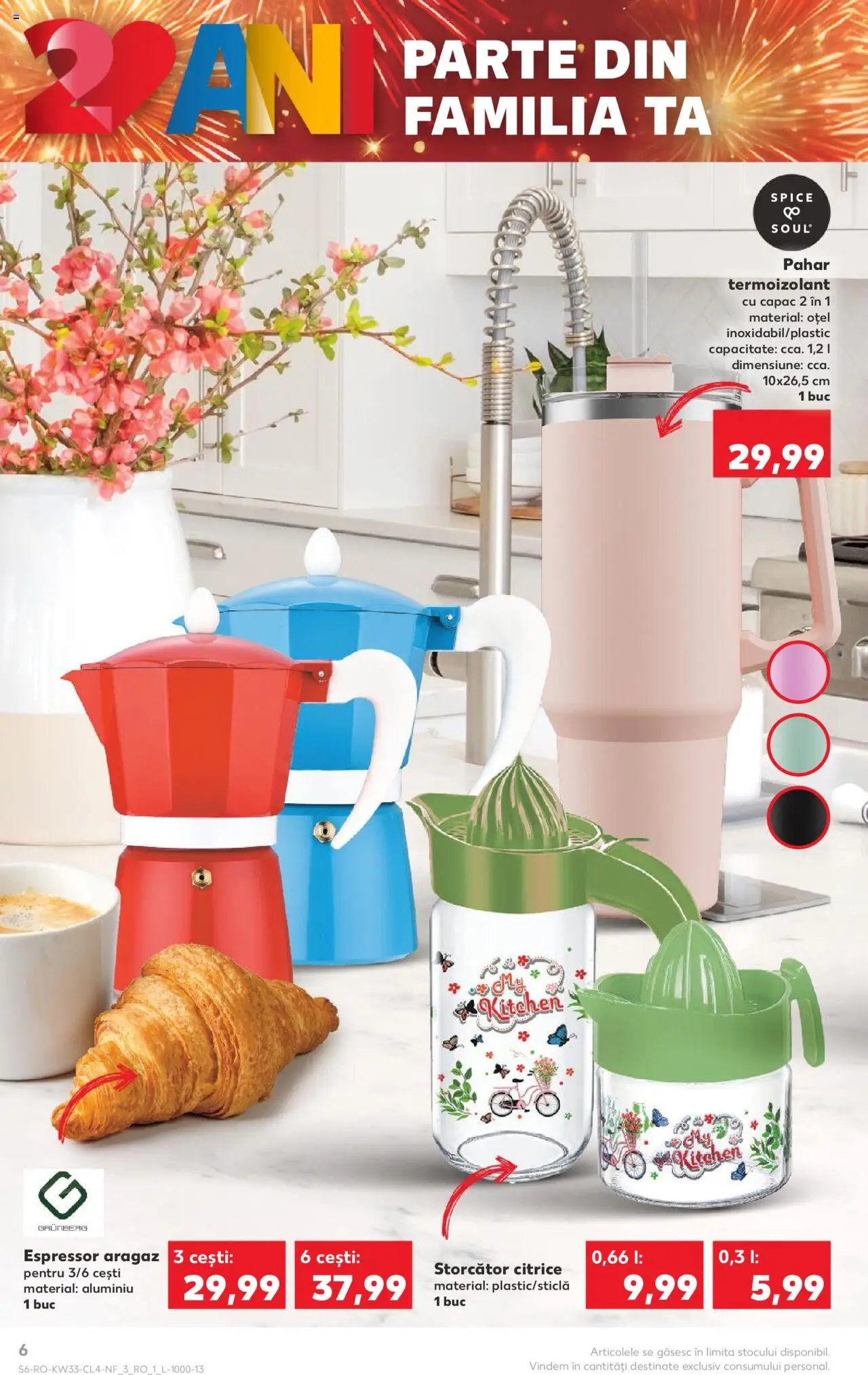 Catalog Kaufland - București – valabil de la 13.08.2025 | Pagină: 6 | Produse: Espressor, Aragaz, Top, Storcător