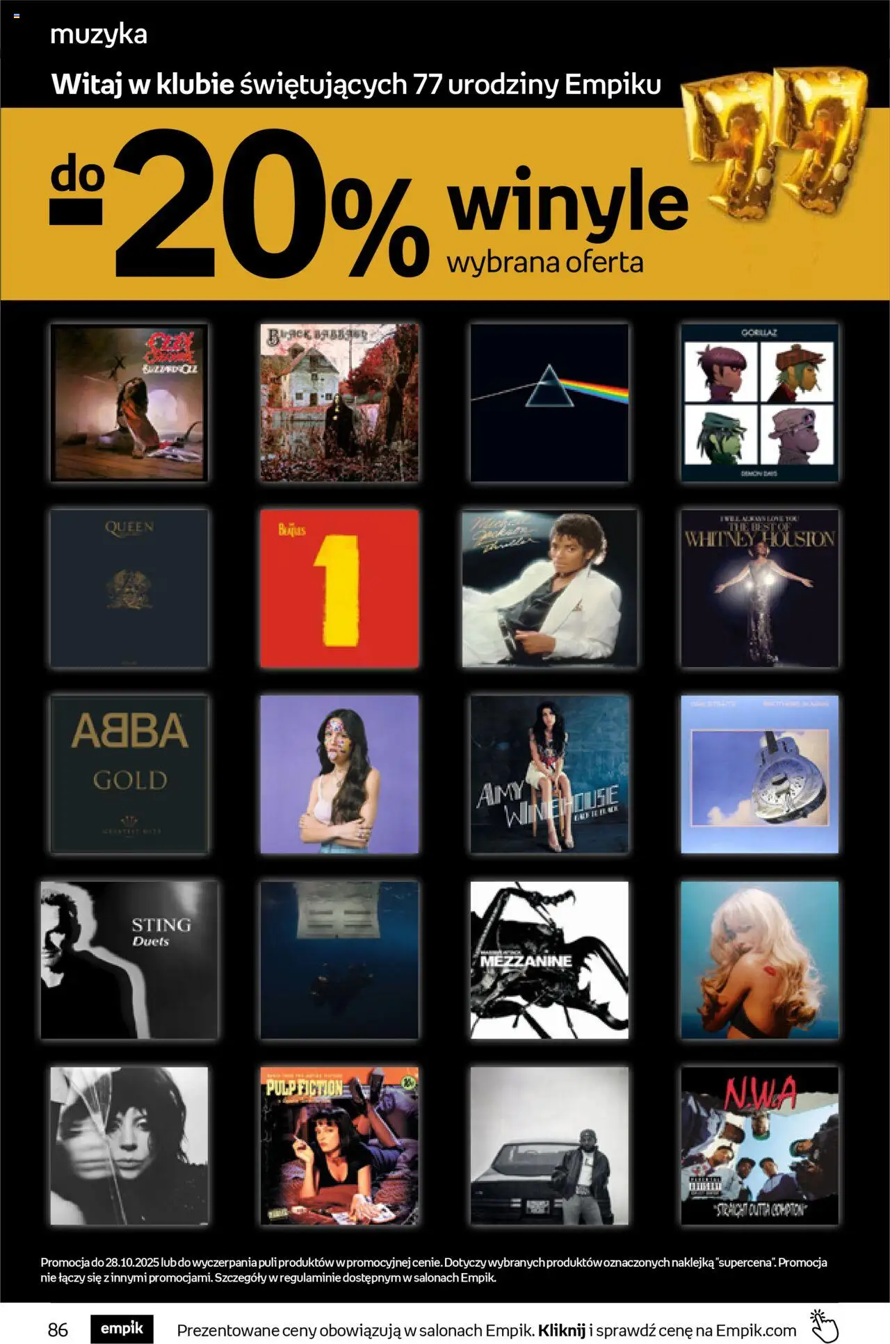 Empik promocje - Tom kultury Muzyka od 15.10.2025 | Strona: 11 | Produkty: Winyle