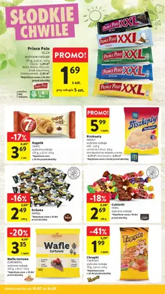 Intermarche Gazetka od 10.07.2025 | Strona: 29 | Produkty: Prince polo xxl, Wafle, Krowka, Cukierki