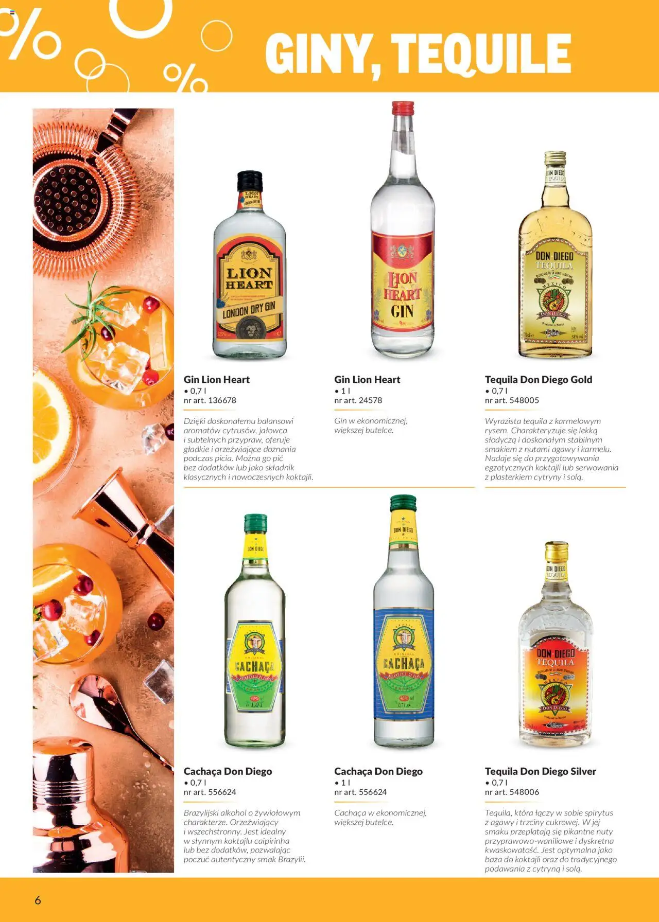 Makro Gazetka - Smak Chill&Fun od 01.08.2025 | Strona: 6 | Produkty: Cytryna, Cytryny, Gin, Alkohol