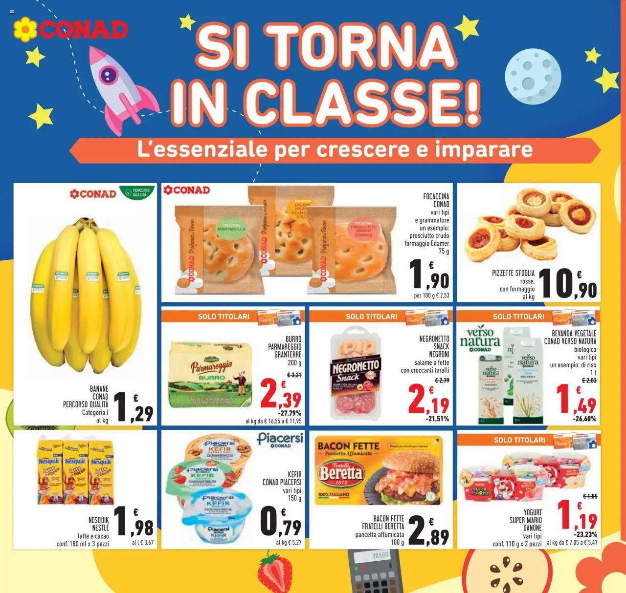 Volantino Conad del 10.09.2025 | Pagina: 17 | Prodotti: Yogurt, Salame, Burro, Taralli