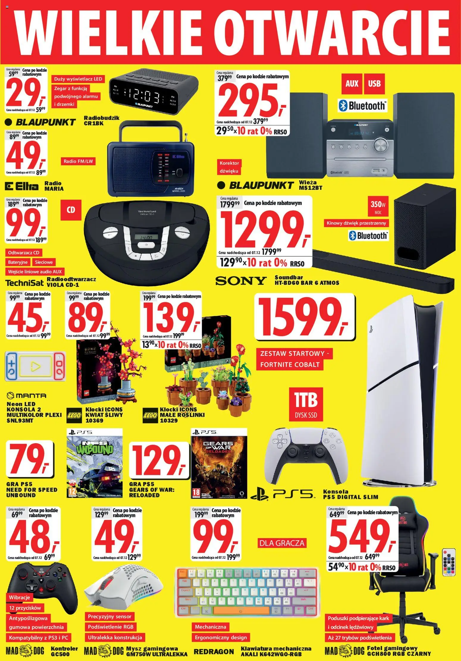 Mediaexpert Gazetka - Wielkie otwarcie Łódź  od 27.11.2025 | Strona: 3 | Produkty: PC, Radio, Zegar, Konsola