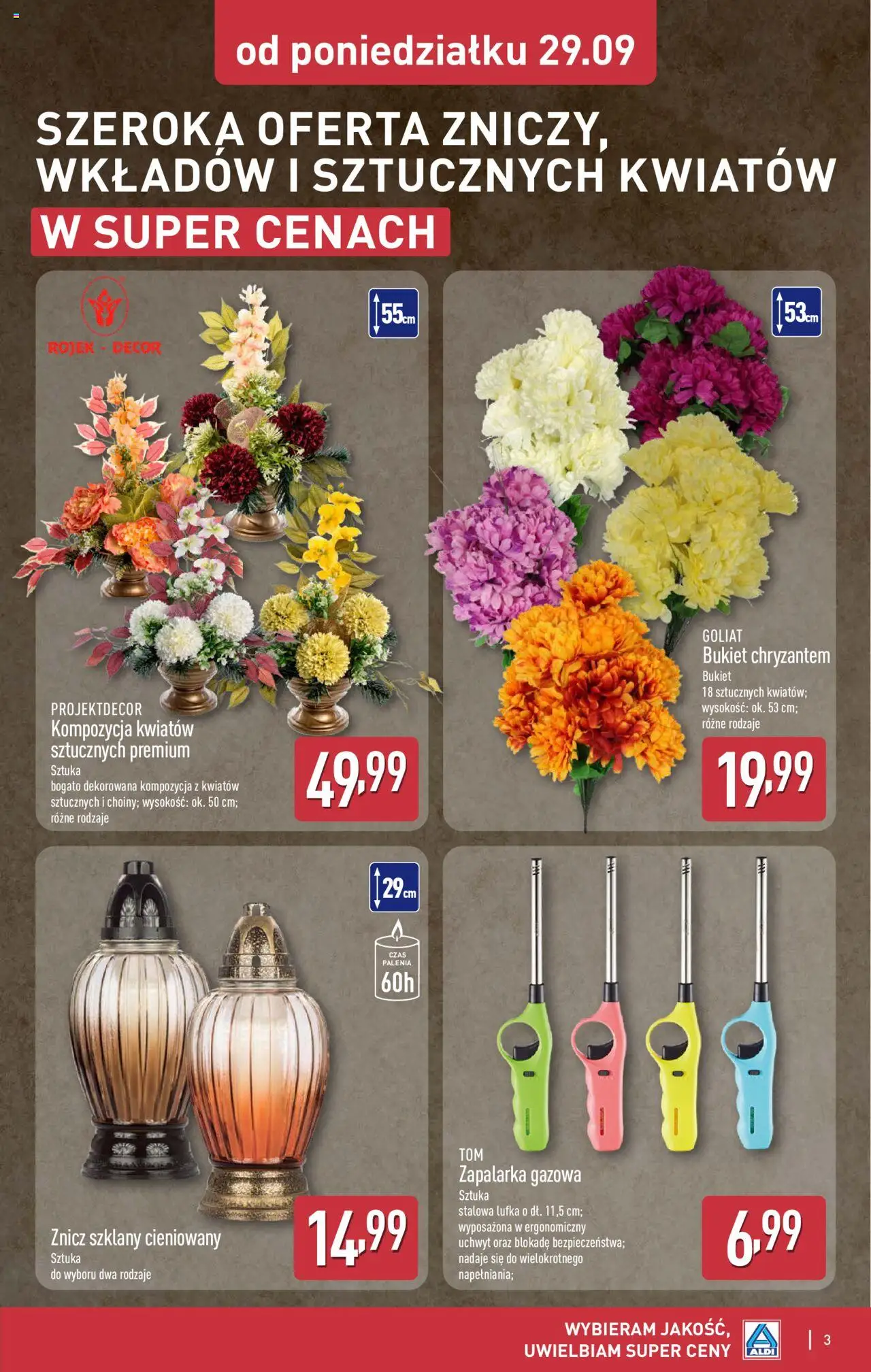 Aldi Gazetka - Światełko pamięci od 29.09.2025 | Strona: 3