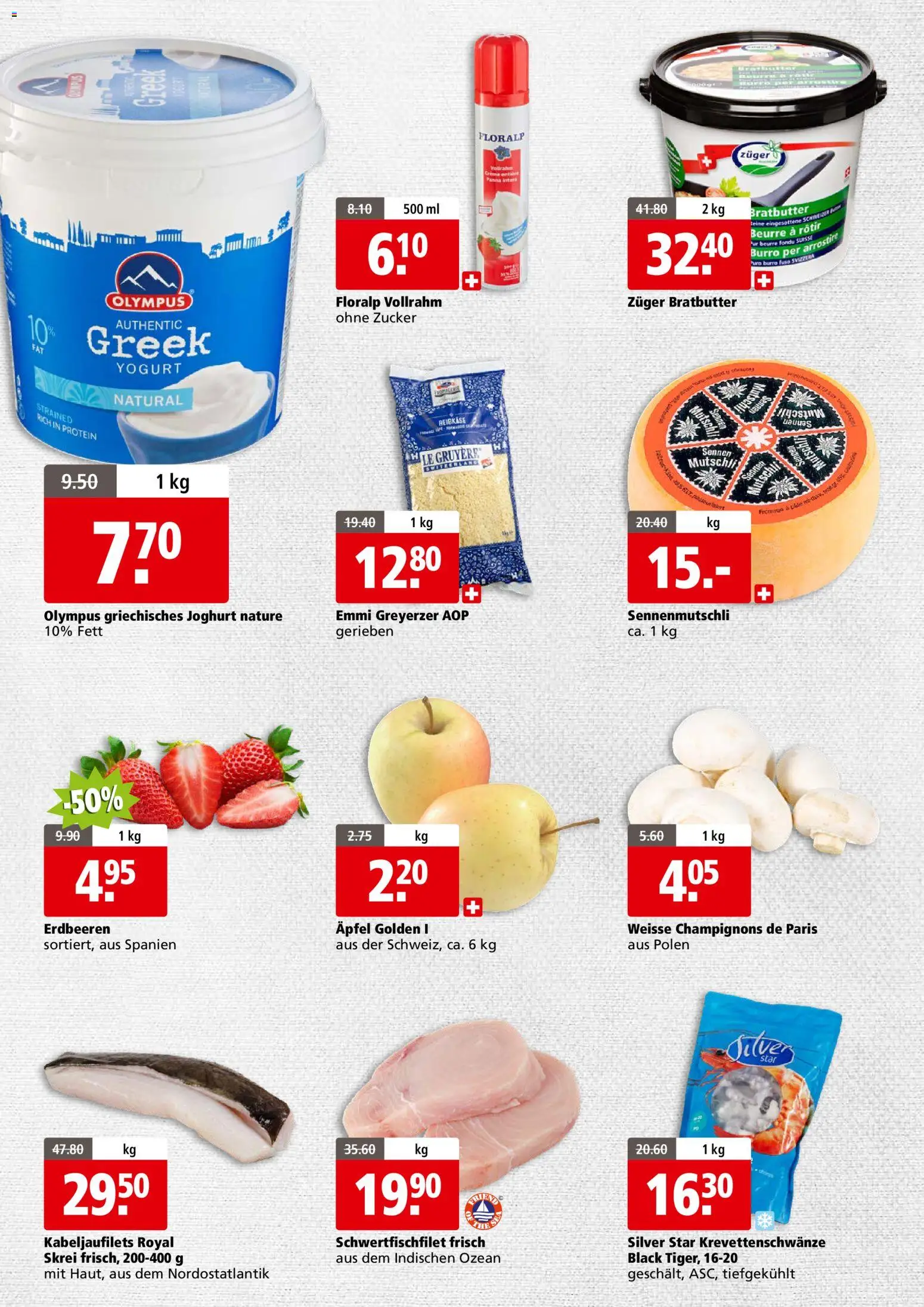 Aligro aktionen Business Schlieren, Gossau SG, Frauenfeld, Rapperswil-Jona, Sargans, Bern – gültig ab 30.03.2026 | Seite: 2 | Produkte: Griechisches joghurt, Joghurt, Äpfel, Zucker