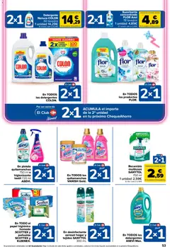 Vista previa Carrefour folleto válido desde el 24.03.2026 | Página: 53 | Productos: Quitamanchas, Detergente, Ropa, Suavizante