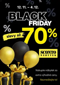 Náhled letáku Sconto nábytek Black Friday od 12.11.2025