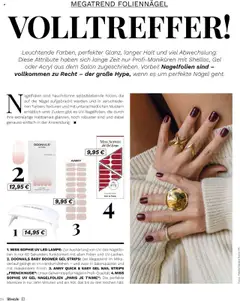 MISS SOPHIE UV LED LAMPE, Zur Aushärtung von UV-Gel-Nagelfolien in nur 60 Sekunden; funktioniert mit allen Folien und UV-Lacken. ab 15.09.2025 gültig | Seite: 34 | Produkte: Lampe