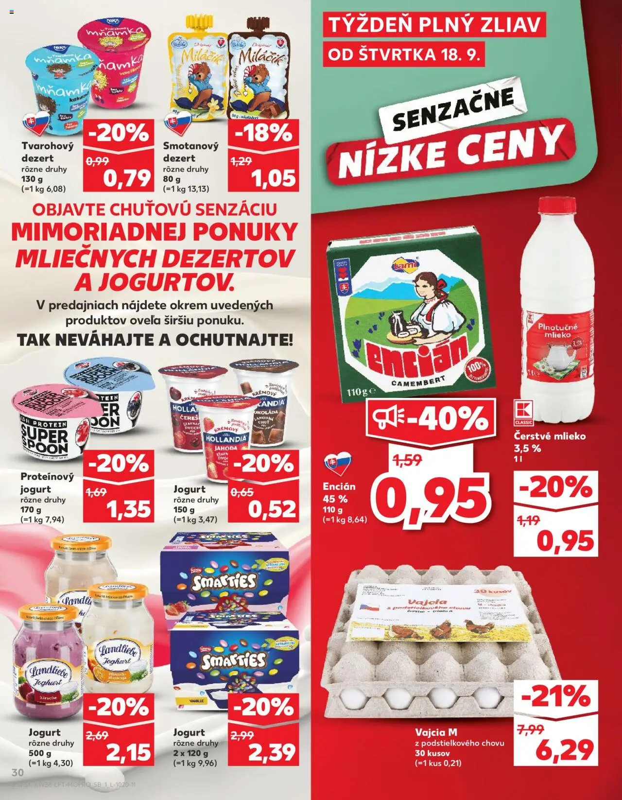 Kaufland SK akciós ujság - amely érvényes a következő dátumtól: 18.09.2025 | Oldal: 30