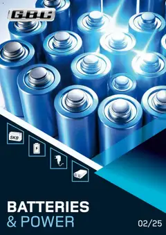 Anteprima del volantino Volantino Batteries & Power GBC	 valido a partire dal 12.04.2025