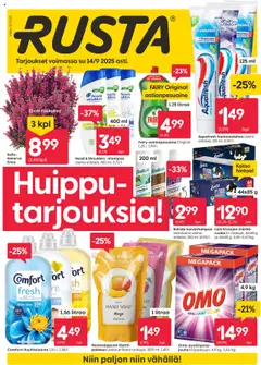 Rusta-mainoslehti voimassa 08.09.2025 alkaen