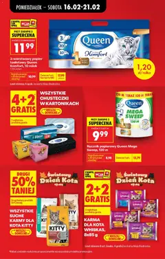 Pogląd oferty "KARMA DLA KOTA WHISKAS, 8x85 g, Karma dla kota Whiskas, 8x85 g, 2+2 gratis, miksuj dowolnie" - ważna od 16.02.2026 | Strona: 21