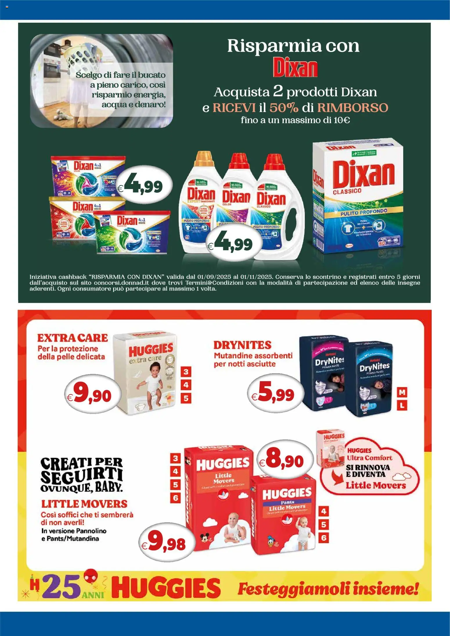 Volantino Galassia del 20.10.2025 | Pagina: 21 | Prodotti: Mutandine, Acqua, Lavatrice