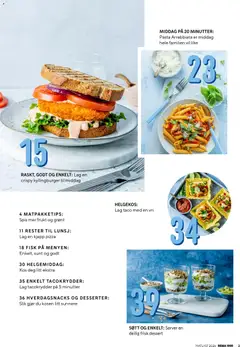 Forhåndsvisning av Rema 1000 Matmagasin Matlyst gyldig fra 05.01.2026 | Side: 3 | Produkter: Моноблок, Pasta, Tape, Taco