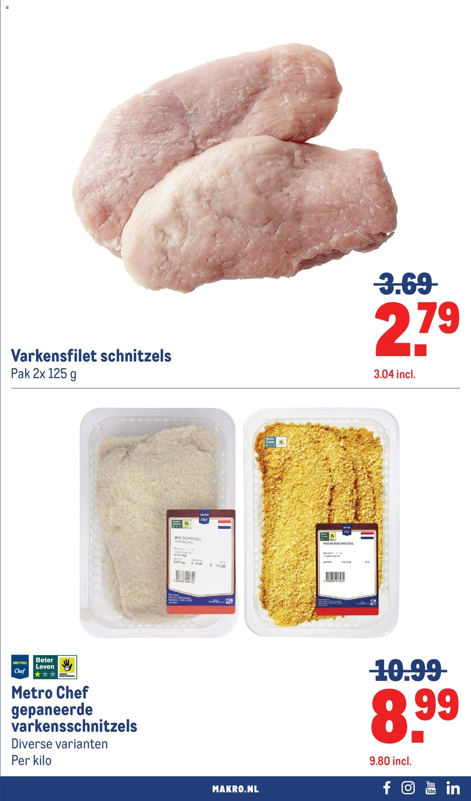 {H1} | Pagina: 11 | Producten: Schnitzel