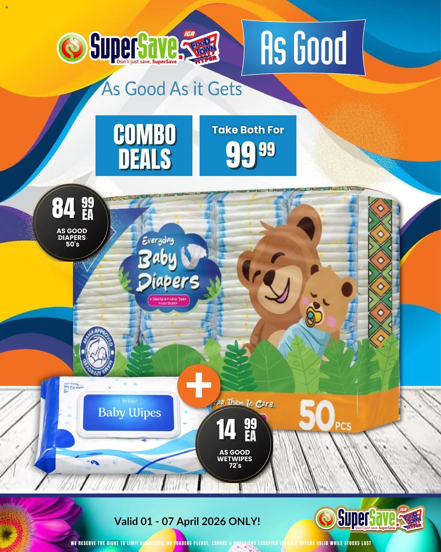 New Super Save catalogue – valid from 01.04.2026 | Page: 54 | Products: Water, Wetwipes