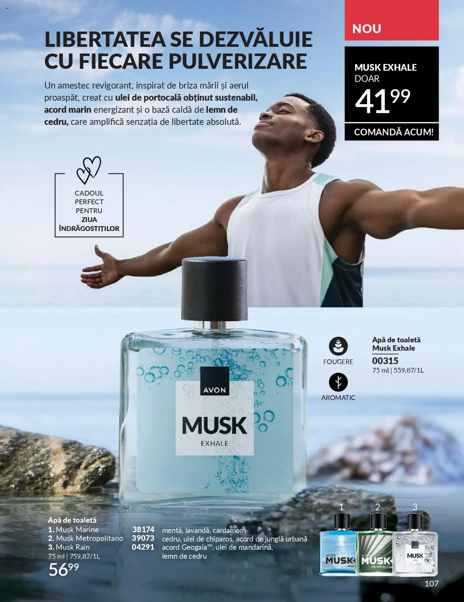 Noul catalog Avon – valabil de la 01.02.2026 | Pagină: 109 | Produse: Toaletă, Apă de toaletă, Ulei, Apă