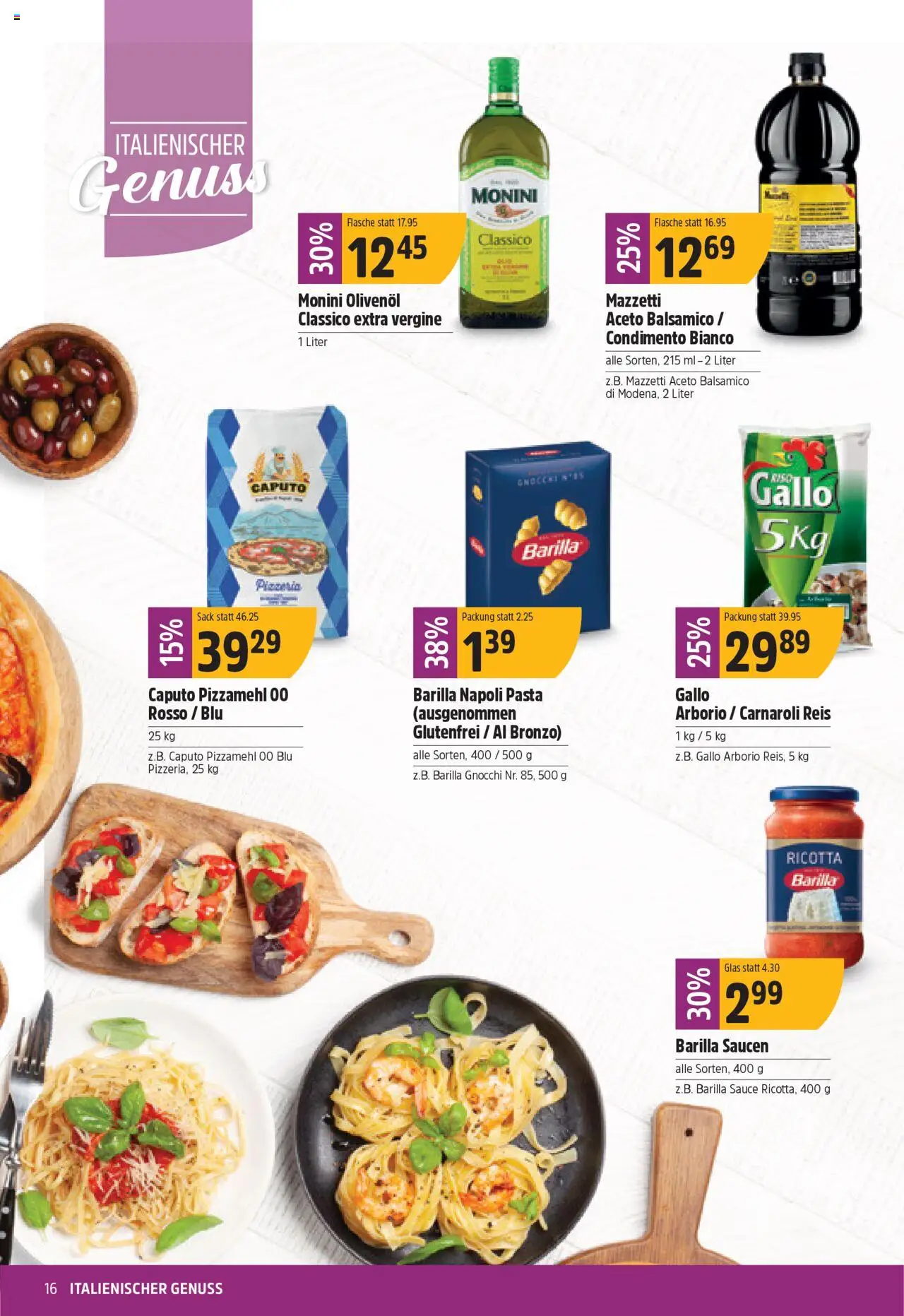TopCC Aktionen ab 04.08.2025 | Seite: 16 | Produkte: Barilla, Balsamico, Reis, Pasta