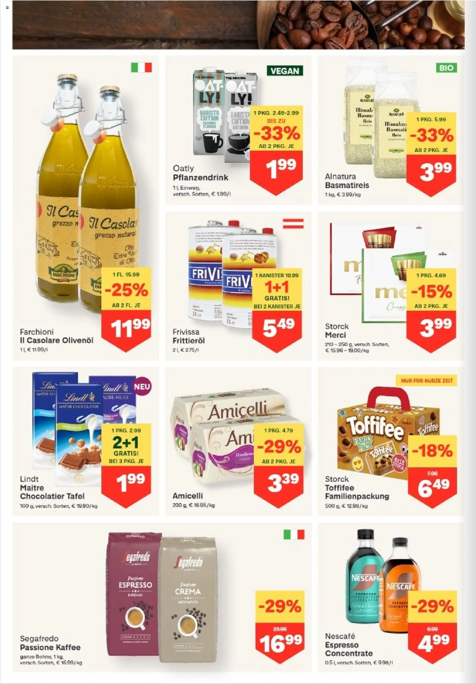 MPREIS Hohenems gültig ab 30.04.2026 | Seite: 6 | Produkte: Huile à frire, Kaffee, Reis