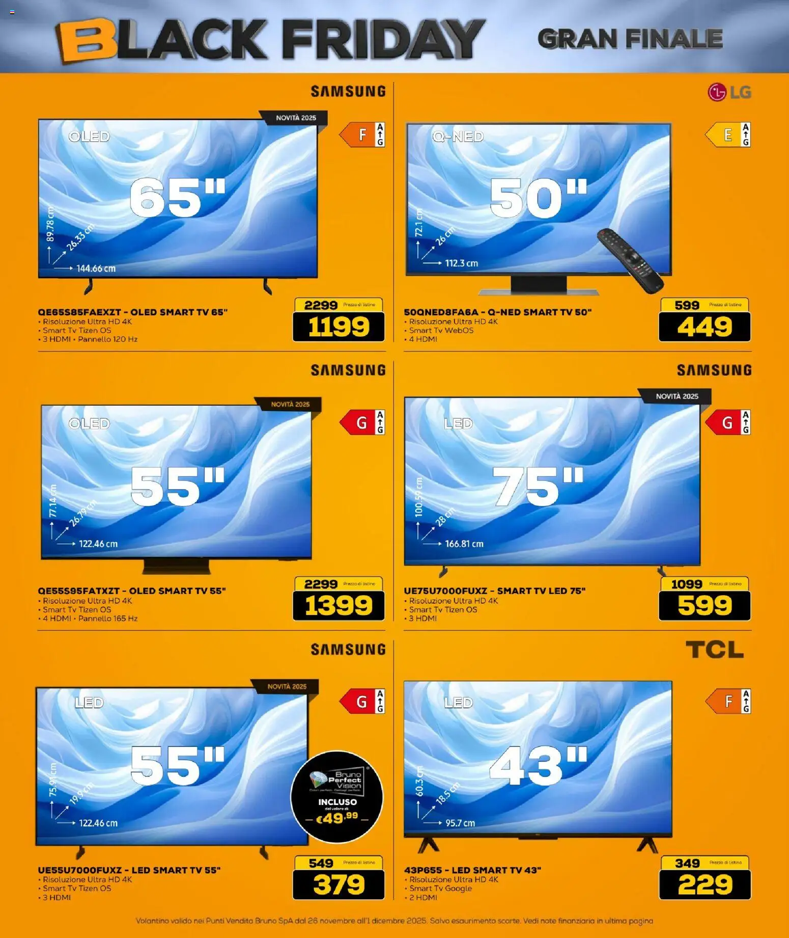 Volantino BRUNO del 26.11.2025 | Pagina: 24 | Prodotti: smart TV, TV, Samsung