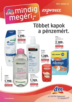 DM Drogerie Markt Akciós újság - amely érvényes a következő dátumtól: 16.10.2025
