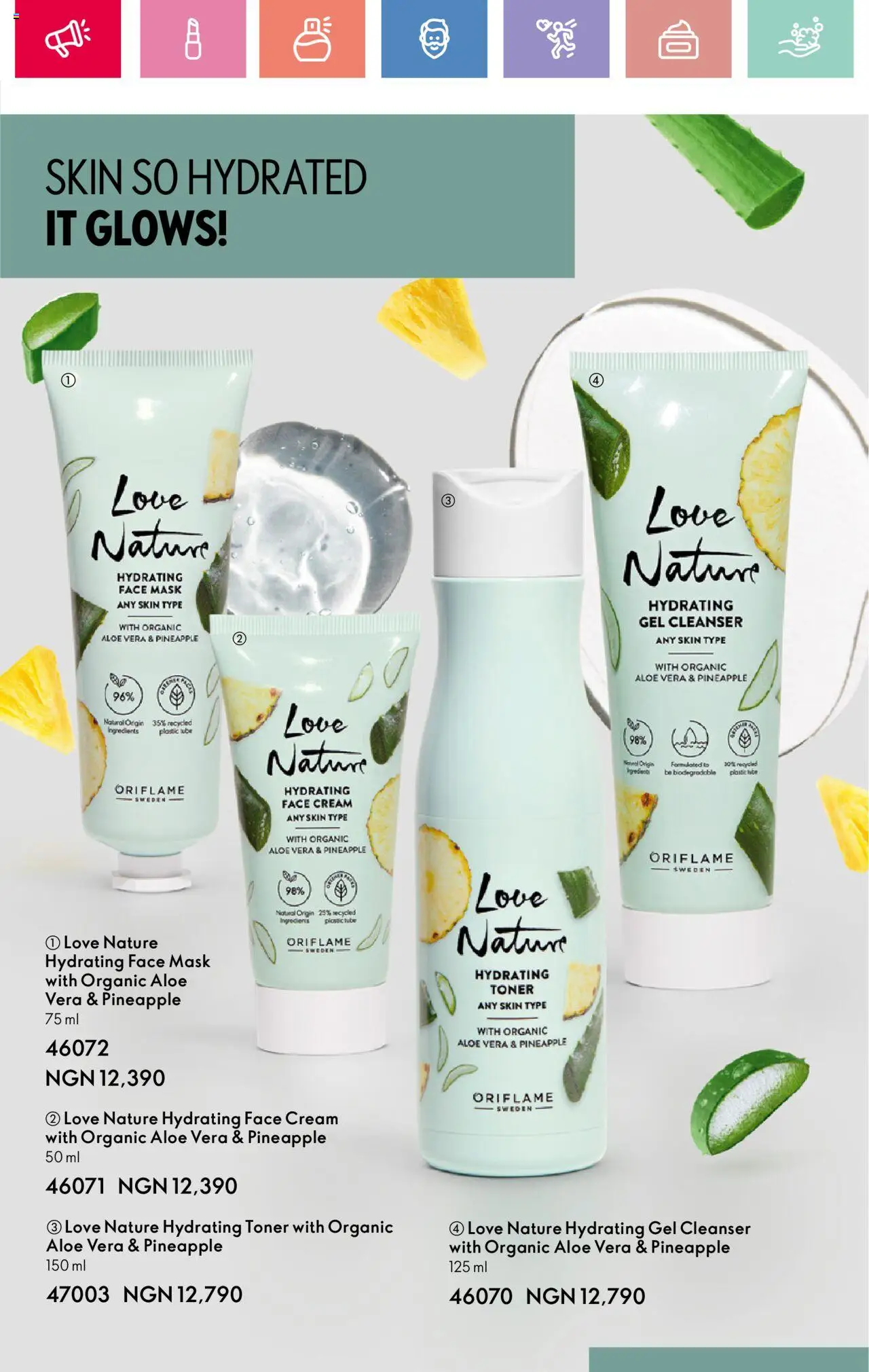 Oriflame -Catalogue valid from 01.04.2025 | Page: 52 | Products: Špíz, Cream, Mask, Pineapple