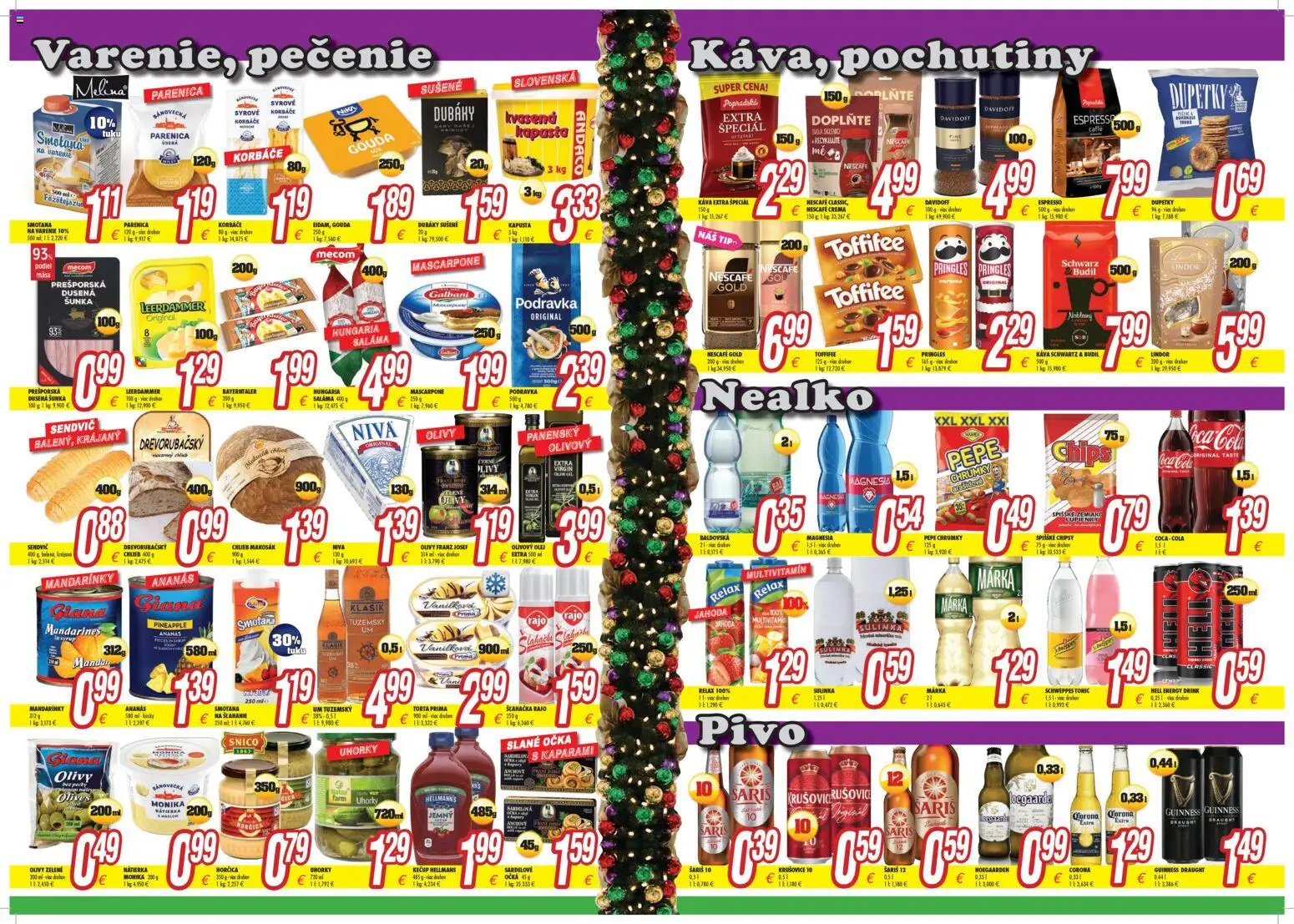 Nové Makos akcie – leták je platný od 27.12.2025 | Strana: 2 | Produkty: Chlieb, Saláma, Pringles, Sendvič