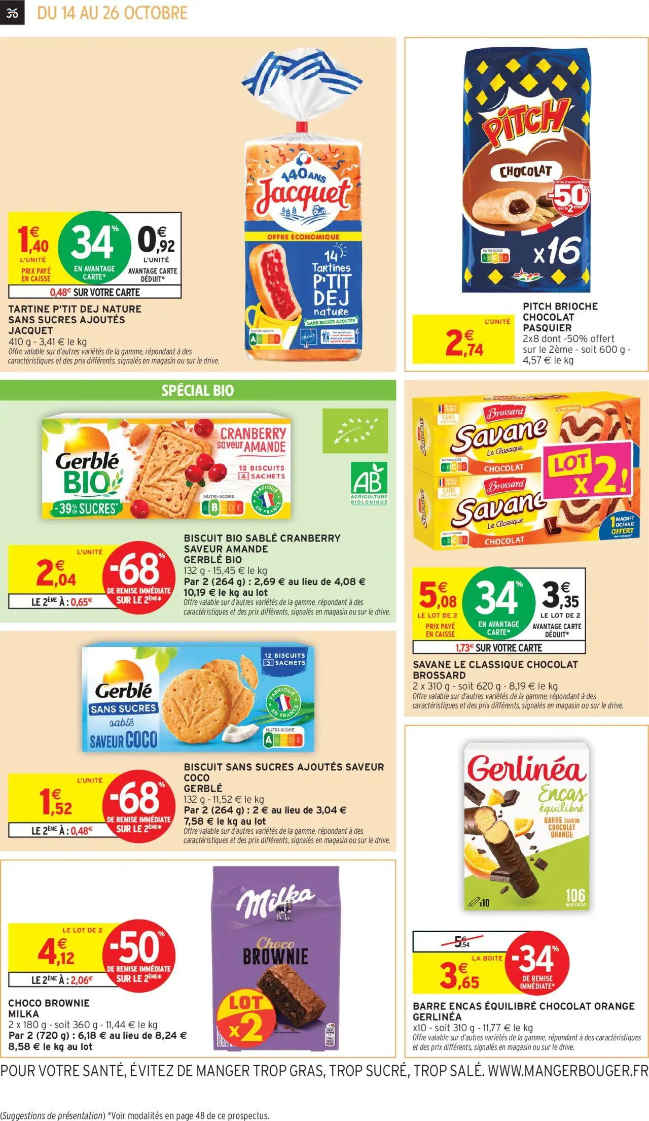 {H1} | Page: 36 | Produits: Amande, Orange, Chocolat, Biscuits