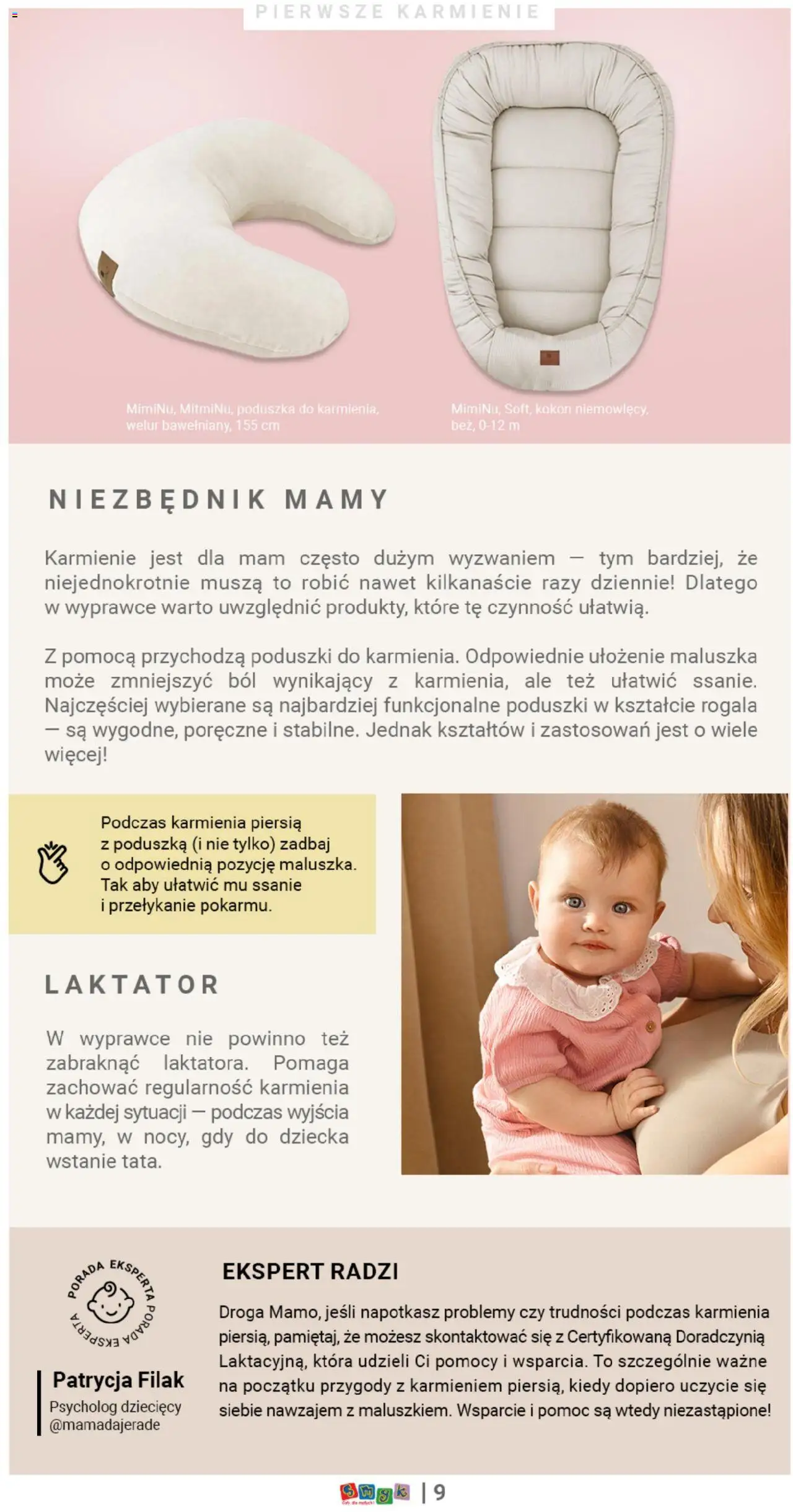 Smyk Gazetka - Welcome Little One od 24.04.2025 | Strona: 9 | Produkty: Laktator, Poduszka