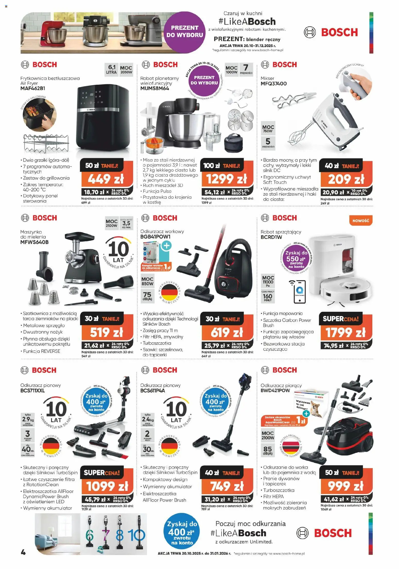 Max elektro Black Friday od 04.11.2025 | Strona: 4 | Produkty: Nożyk, Frytkownica beztłuszczowa, Odkurzacz pionowy, Blender