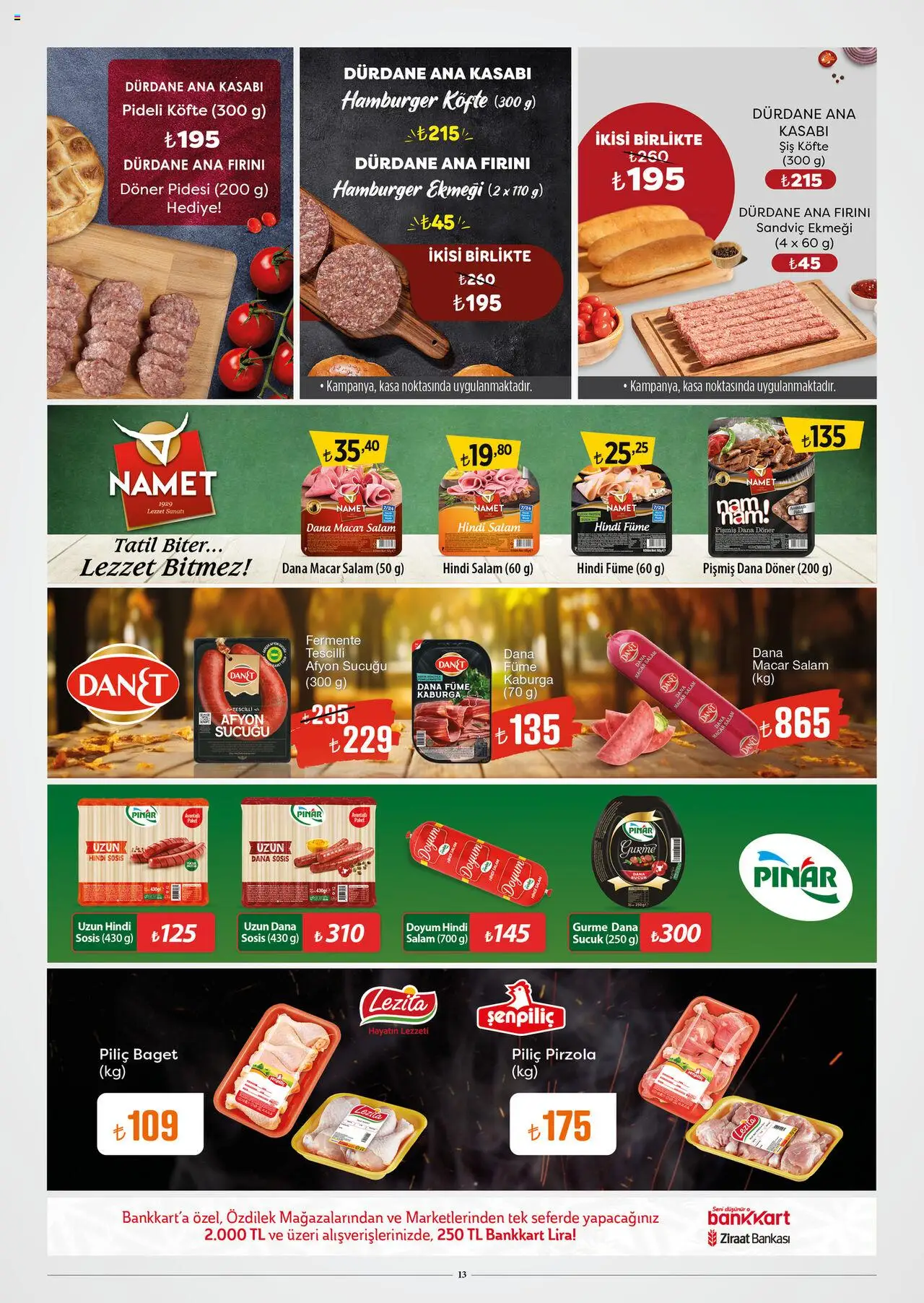 Özdilek Katalog - 24.09.2025 tarihinden itibaren geçerlidir | Sayfa: 13 | Ürünler: Piliç, Pirzola, Hindi füme, Kasa