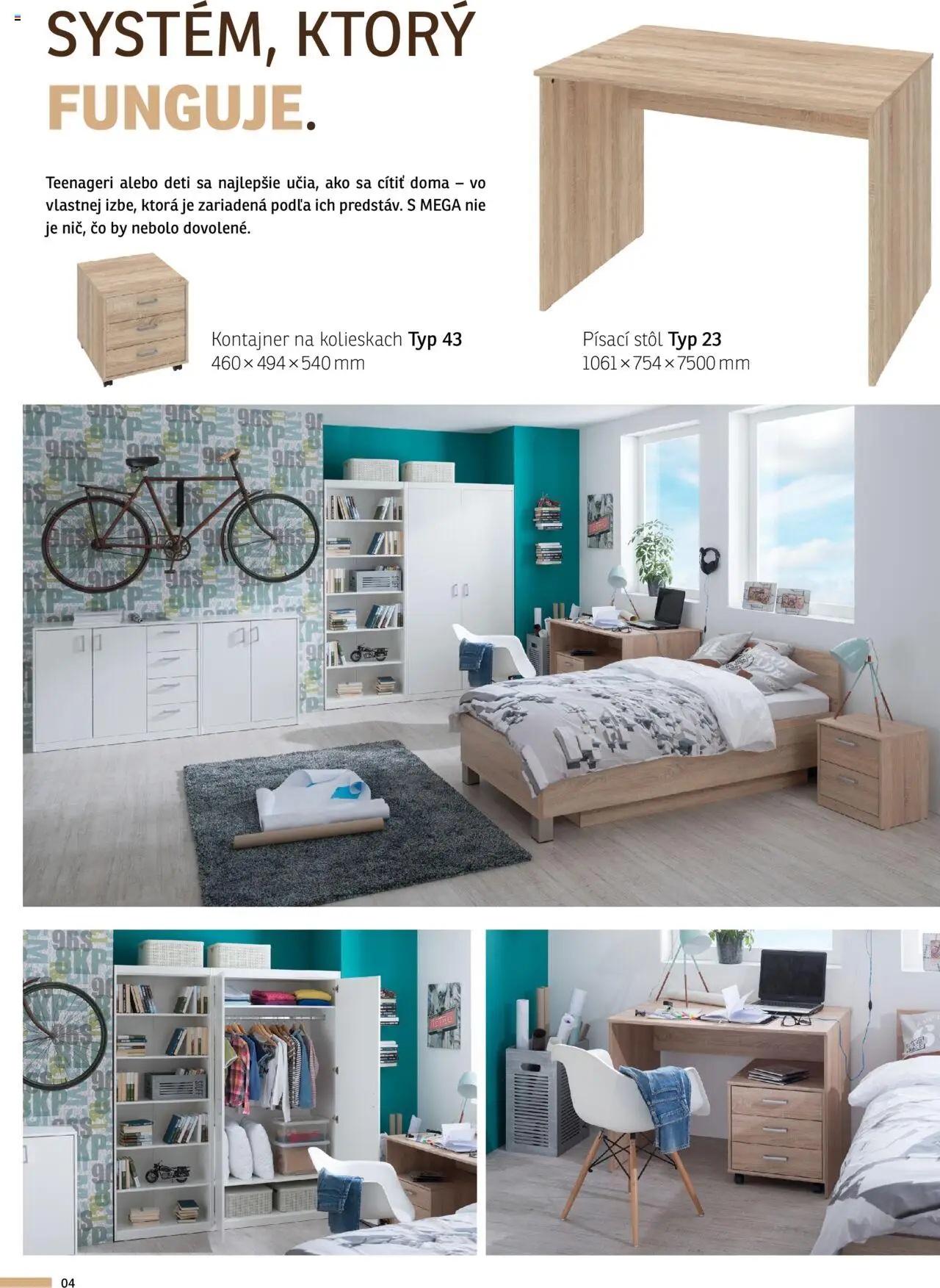 Nové ASKO nábytok akcie – leták je platný od 07.08.2024 | Strana: 4 | Produkty: Nábytok, Stôl, Písací stôl